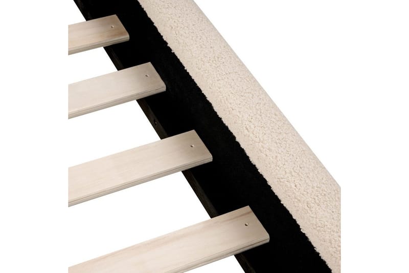 Sänky sälepohjalla Vaucluse - Beige/bouclé, 160x200 cm - Huonekalut - Sänky - Sänkykehikot & sängynrungot