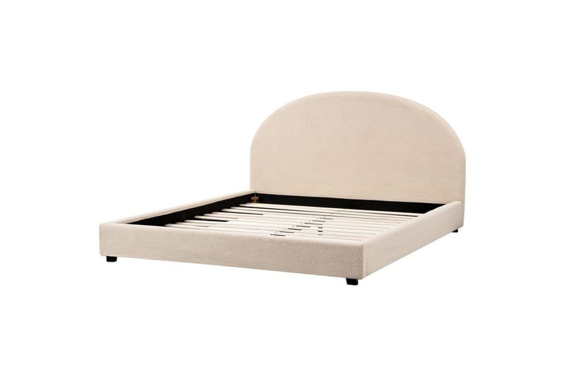 Sänky sälepohjalla Vaucluse - Beige/bouclé, 180x200 cm - Huonekalut - Sänky - Sänkykehikot & sängynrungot
