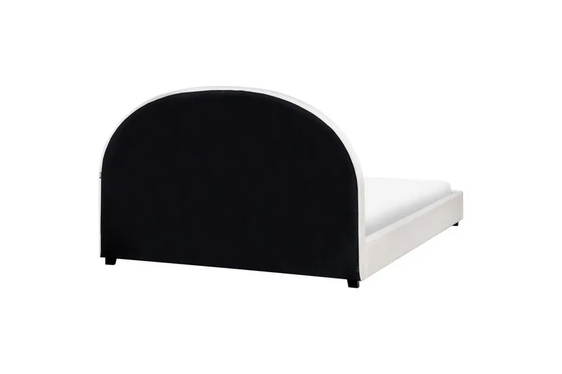 Sänky sälepohjalla Vaucluse - Valkoinen/Polyesteri, 160x200 cm - Huonekalut - Sänky - Sänkykehikot & sängynrungot