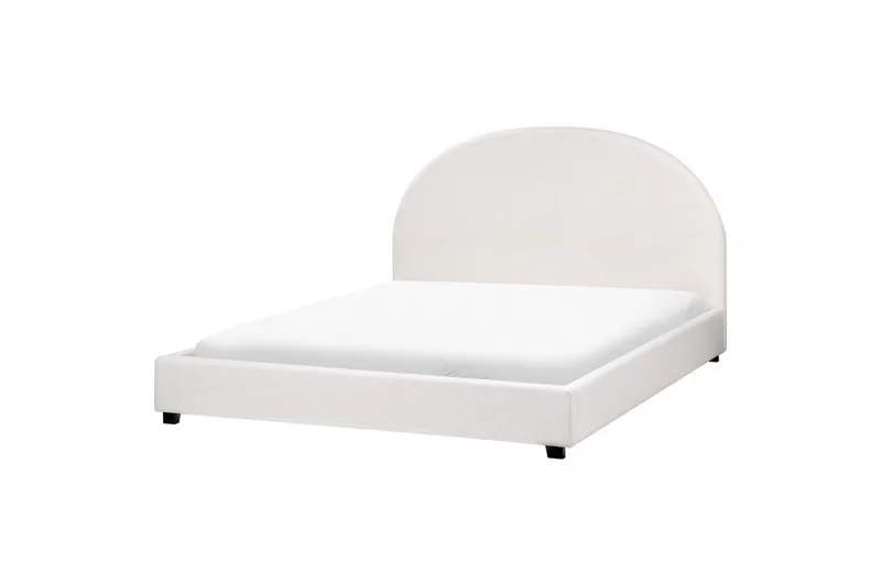 Sänky sälepohjalla Vaucluse - Valkoinen/Polyesteri, 160x200 cm - Huonekalut - Sänky - Sänkykehikot & sängynrungot
