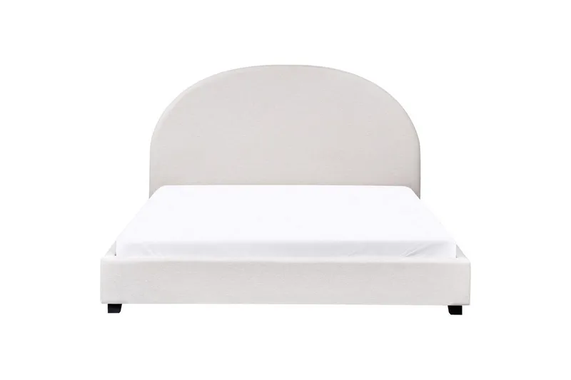 Sänky sälepohjalla Vaucluse - Valkoinen/Polyesteri, 160x200 cm - Huonekalut - Sänky - Sänkykehikot & sängynrungot