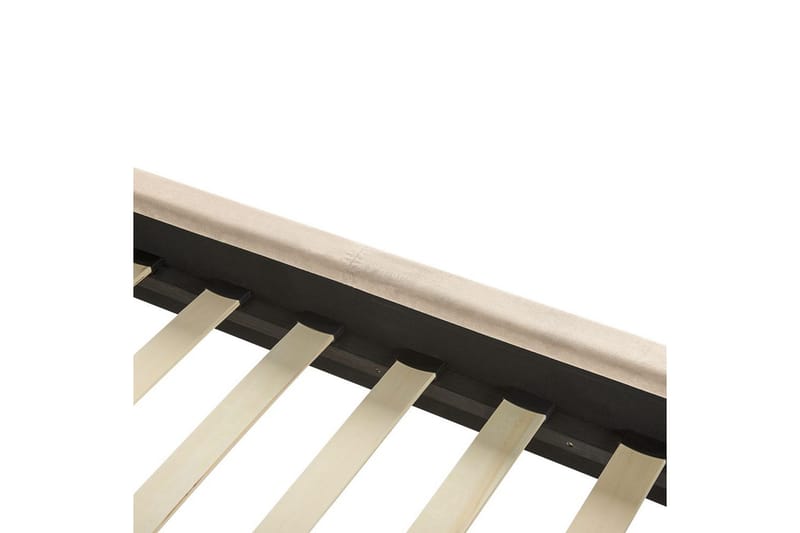 Sänky sälepohjalla Villette - Beige, musta, 140x200 cm - Huonekalut - Sänky - Sänkykehikot & sängynrungot