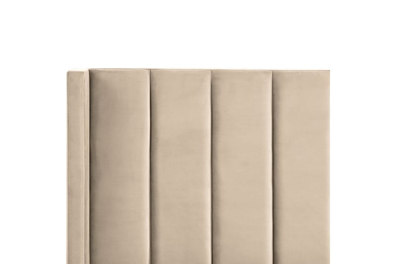 Sänky sälepohjalla Villette - Beige, musta, 140x200 cm - Huonekalut - Sänky - Sänkykehikot & sängynrungot