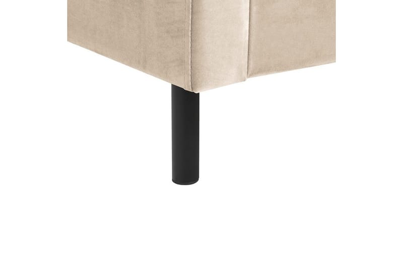 Sänky sälepohjalla Villette - Beige, musta, 140x200 cm - Huonekalut - Sänky - Sänkykehikot & sängynrungot