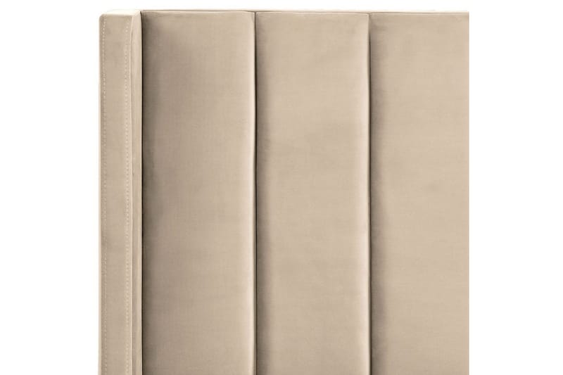 Sänky sälepohjalla Villette - Beige, musta, 160x200 cm - Huonekalut - Sänky - Sänkykehikot & sängynrungot