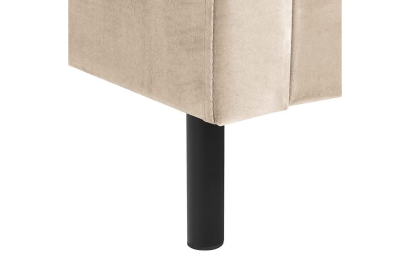 Sänky sälepohjalla Villette - Beige, musta, 160x200 cm - Huonekalut - Sänky - Sänkykehikot & sängynrungot