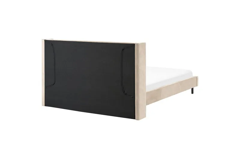 Sänky sälepohjalla Villette - Beige, musta, 180x200 cm - Huonekalut - Sänky - Sänkykehikot & sängynrungot