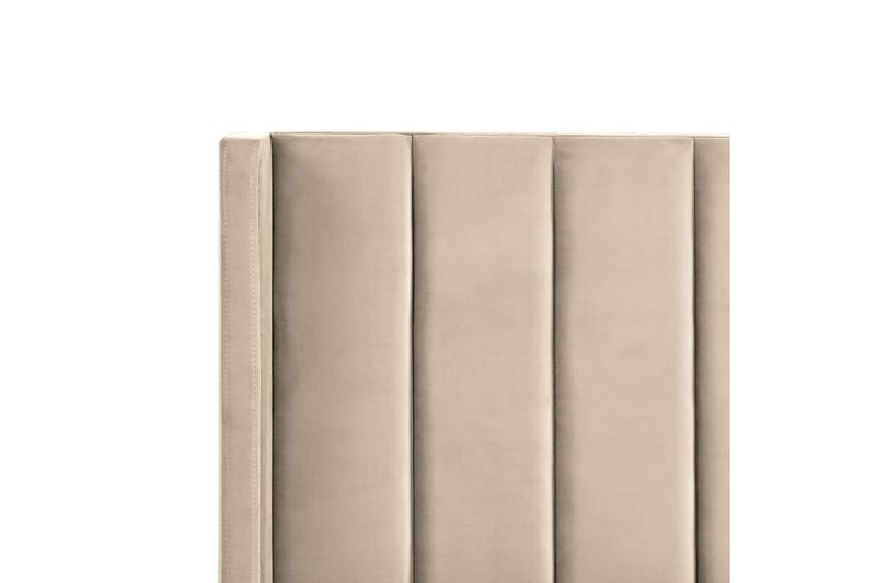 Sänky sälepohjalla Villette - Beige, musta, 180x200 cm - Huonekalut - Sänky - Sänkykehikot & sängynrungot