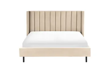 Sänky sälepohjalla Villette - Beige, musta, 180x200 cm - Huonekalut - Sänky - Sänkykehikot & sängynrungot
