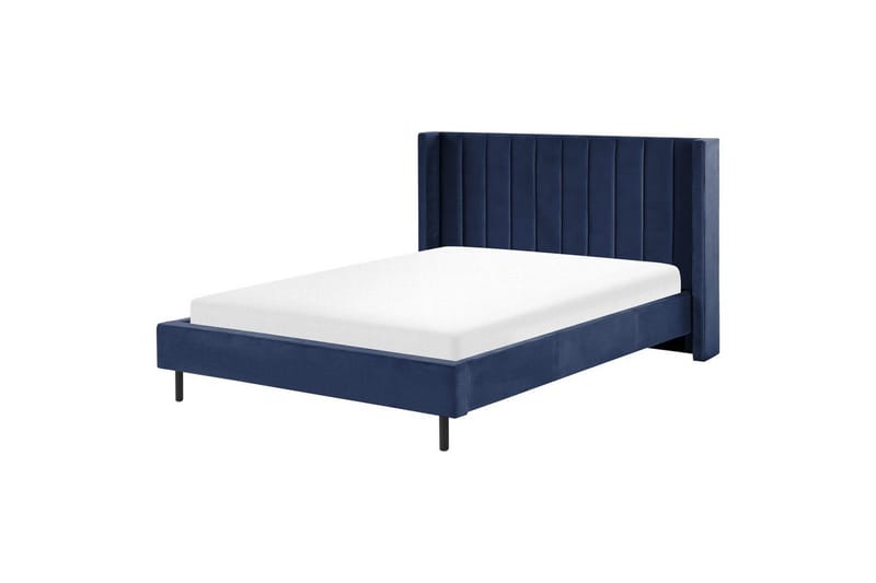 Sänky sälepohjalla Villette - Sininen, Musta, 160x200 cm - Huonekalut - Sänky - Sänkykehikot & sängynrungot