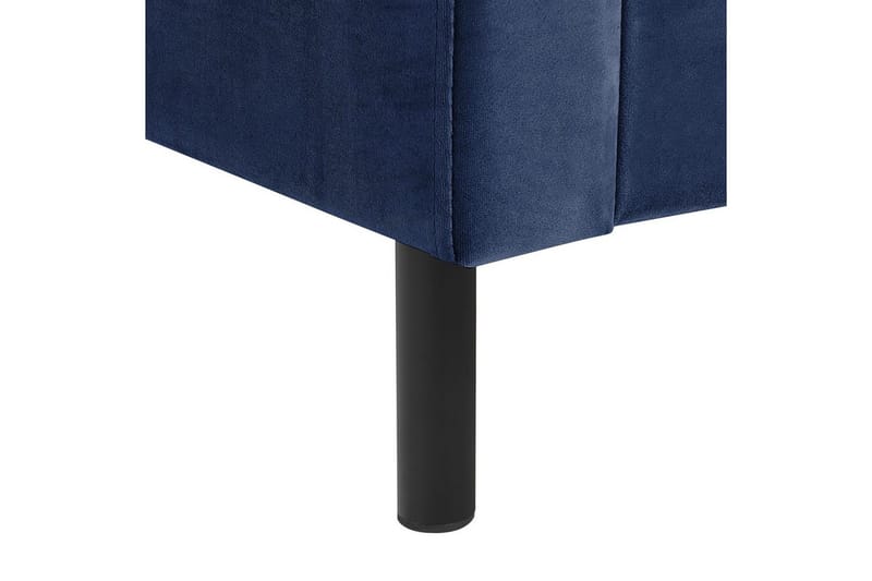 Sänky sälepohjalla Villette - Sininen, Musta, 160x200 cm - Huonekalut - Sänky - Sänkykehikot & sängynrungot