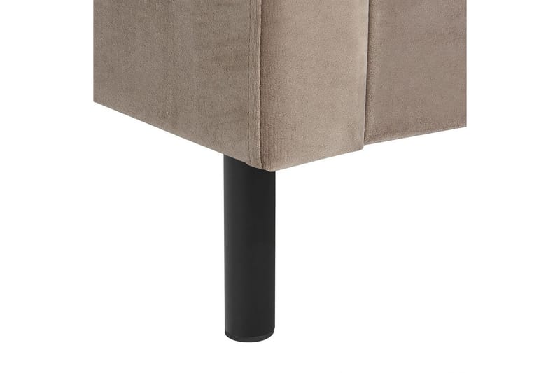 Sänky sälepohjalla Villette - Taupe, musta, 160x200 cm - Huonekalut - Sänky - Sänkykehikot & sängynrungot