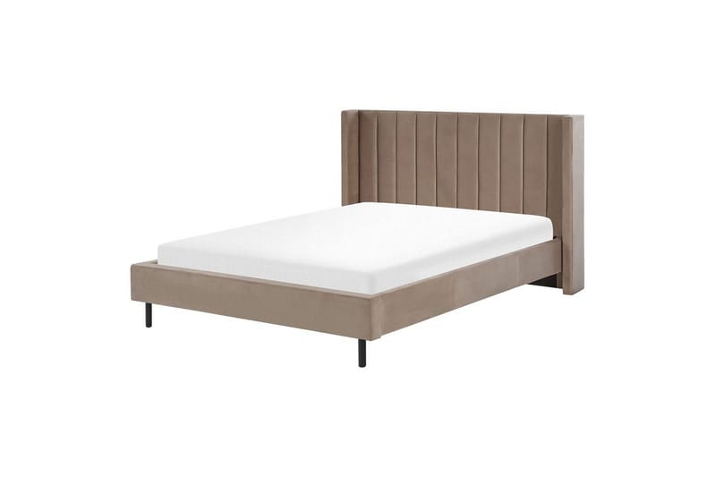 Sänky sälepohjalla Villette - Taupe, musta, 160x200 cm - Huonekalut - Sänky - Sänkykehikot & sängynrungot