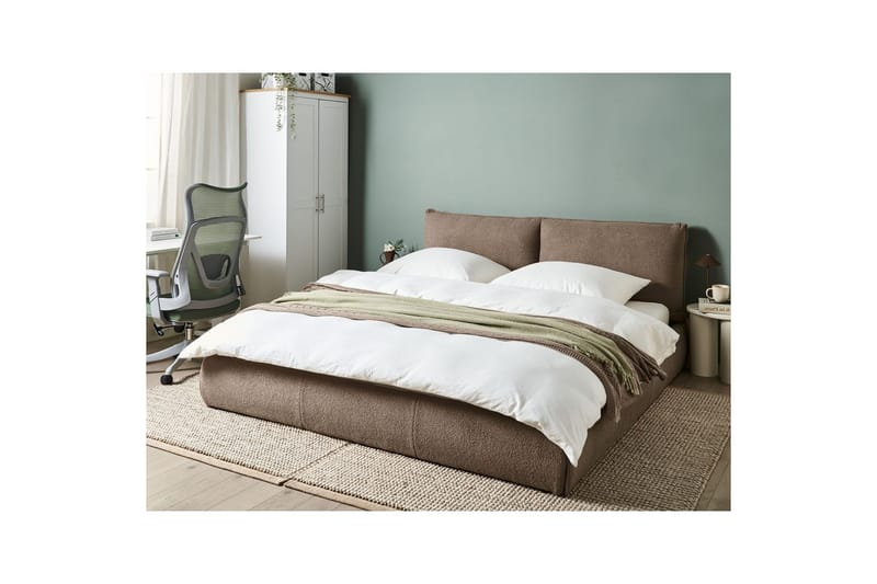 Sänky sälepohjalla Vinay - Hiekanruskea, 180x200 cm - Huonekalut - Sänky - Sänkykehikot & sängynrungot