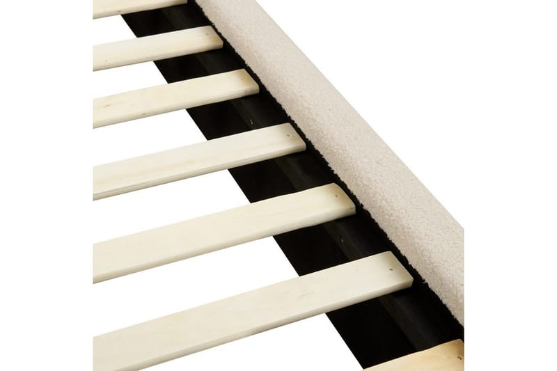 Sänky sälepohjalla Vinay - Vaaleanbeige, 160x200 cm - Huonekalut - Sänky - Sänkykehikot & sängynrungot