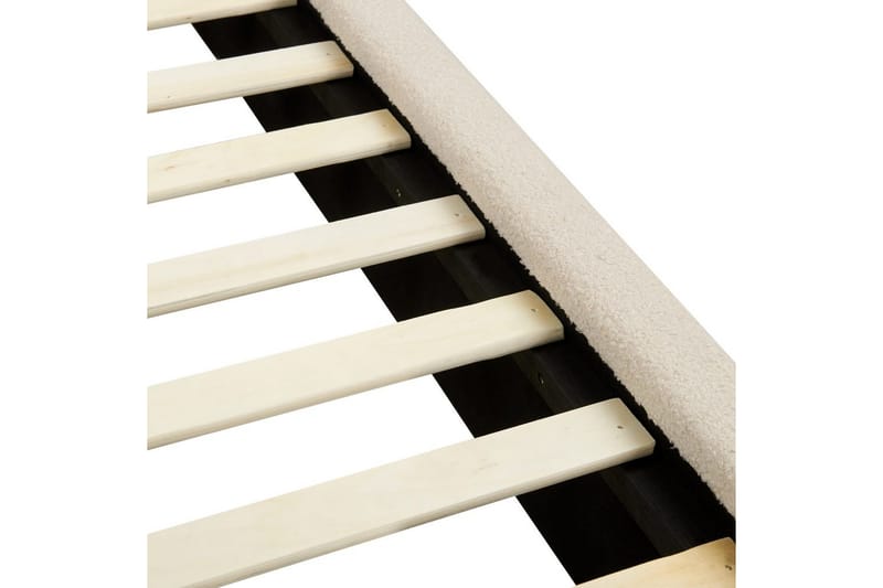 Sänky sälepohjalla Vinay - Vaaleanbeige, 180x200 cm - Huonekalut - Sänky - Sänkykehikot & sängynrungot