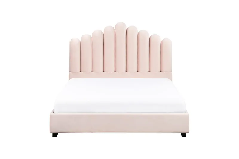 Sänky sälepohjalla Vincennes - Rosa, Musta, 140x200 cm - Huonekalut - Sänky - Sänkykehikot & sängynrungot