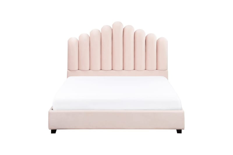 Sänky sälepohjalla Vincennes - Rosa, Musta, 140x200 cm - Huonekalut - Sänky - Sänkykehikot & sängynrungot