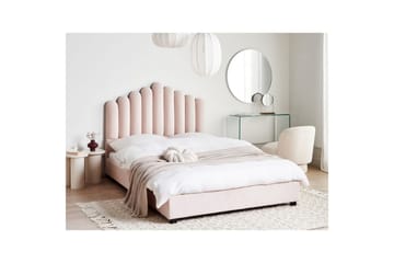 Sänky sälepohjalla Vincennes - Rosa, Musta, 140x200 cm - Huonekalut - Sänky - Sänkykehikot & sängynrungot