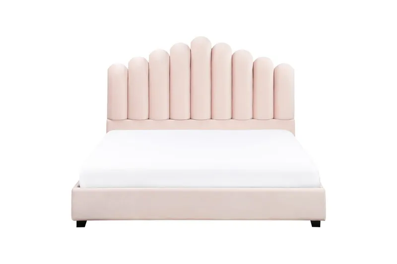 Sänky sälepohjalla Vincennes - Rosa, Musta, 160x200 cm - Huonekalut - Sänky - Sänkykehikot & sängynrungot