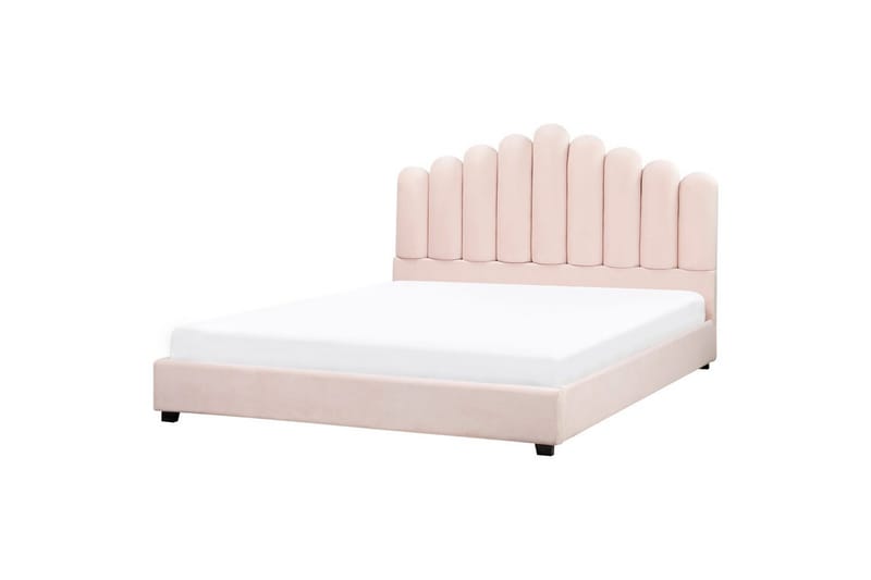 Sänky sälepohjalla Vincennes - Rosa, Musta, 180x200 cm - Huonekalut - Sänky - Sänkykehikot & sängynrungot
