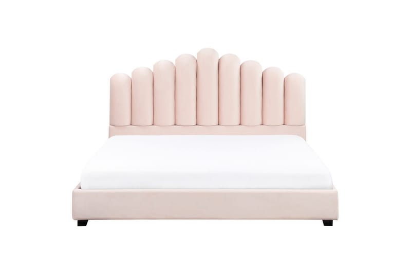 Sänky sälepohjalla Vincennes - Rosa, Musta, 180x200 cm - Huonekalut - Sänky - Sänkykehikot & sängynrungot