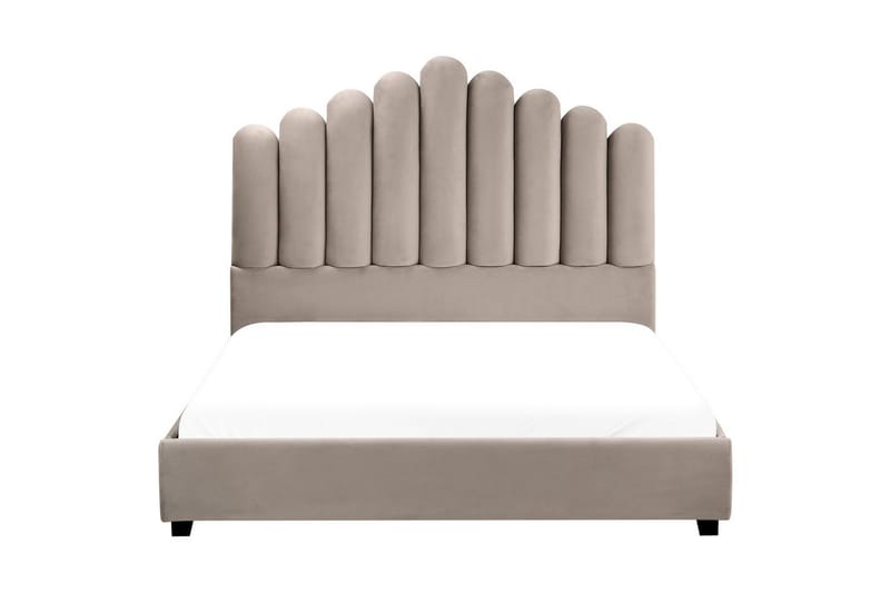 Sänky sälepohjalla Vincennes - Taupe, musta, 140x200 cm - Huonekalut - Sänky - Sänkykehikot & sängynrungot