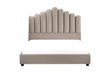 Sänky sälepohjalla Vincennes - Taupe, musta, 140x200 cm - Huonekalut - Sänky - Sänkykehikot & sängynrungot