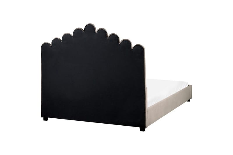 Sänky sälepohjalla Vincennes - Taupe, musta, 140x200 cm - Huonekalut - Sänky - Sänkykehikot & sängynrungot