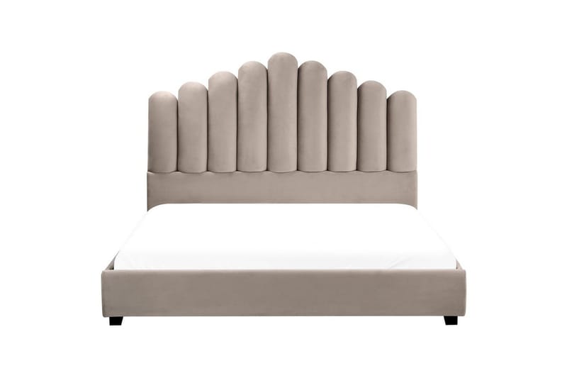 Sänky sälepohjalla Vincennes - Taupe, musta, 160x200 cm - Huonekalut - Sänky - Sänkykehikot & sängynrungot