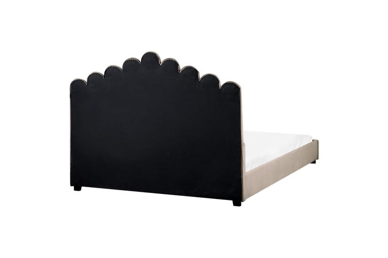 Sänky sälepohjalla Vincennes - Taupe, musta, 160x200 cm - Huonekalut - Sänky - Sänkykehikot & sängynrungot