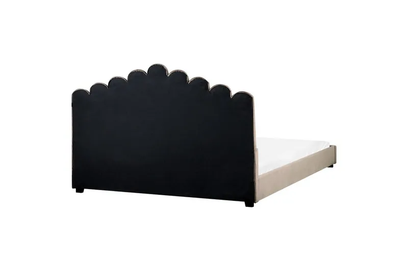 Sänky sälepohjalla Vincennes - Taupe, musta, 180x200 cm - Huonekalut - Sänky - Sänkykehikot & sängynrungot
