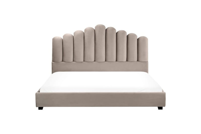 Sänky sälepohjalla Vincennes - Taupe, musta, 180x200 cm - Huonekalut - Sänky - Sänkykehikot & sängynrungot