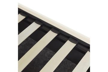 Sänky sälepohjalla Vincennes - Valkoinen, Musta, 140x200 cm - Huonekalut - Sänky - Sänkykehikot & sängynrungot