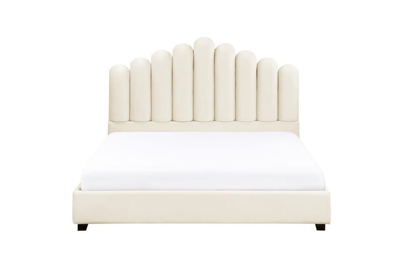 Sänky sälepohjalla Vincennes - Valkoinen, Musta, 140x200 cm - Huonekalut - Sänky - Sänkykehikot & sängynrungot