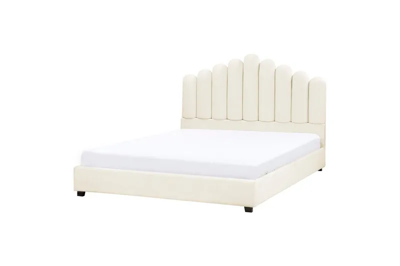 Sänky sälepohjalla Vincennes - Valkoinen, Musta, 160x200 cm - Huonekalut - Sänky - Sänkykehikot & sängynrungot