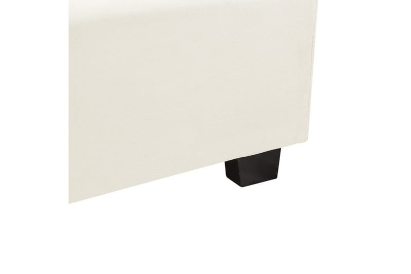 Sänky sälepohjalla Vincennes - Valkoinen, Musta, 180x200 cm - Huonekalut - Sänky - Sänkykehikot & sängynrungot