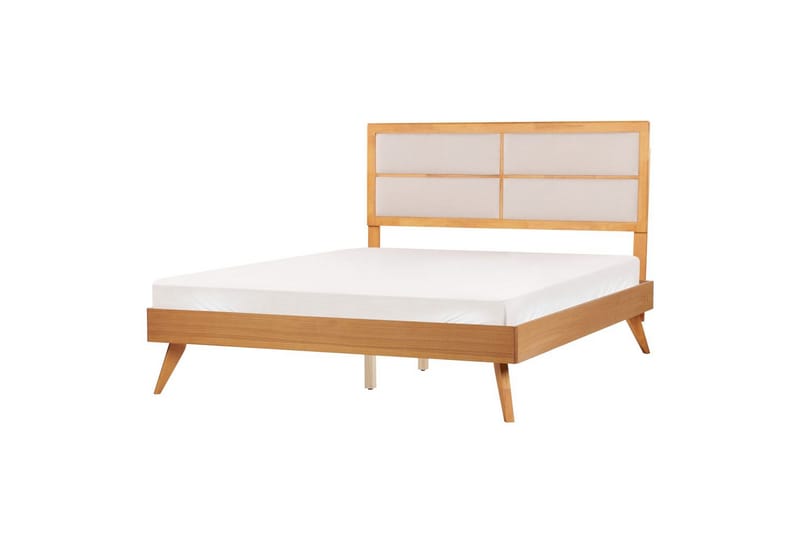 Sänky sälepohjalla Poissy - Vaalea puu, beige, 160x200 cm - Huonekalut - Sänky - Sänkykehikot & sängynrungot