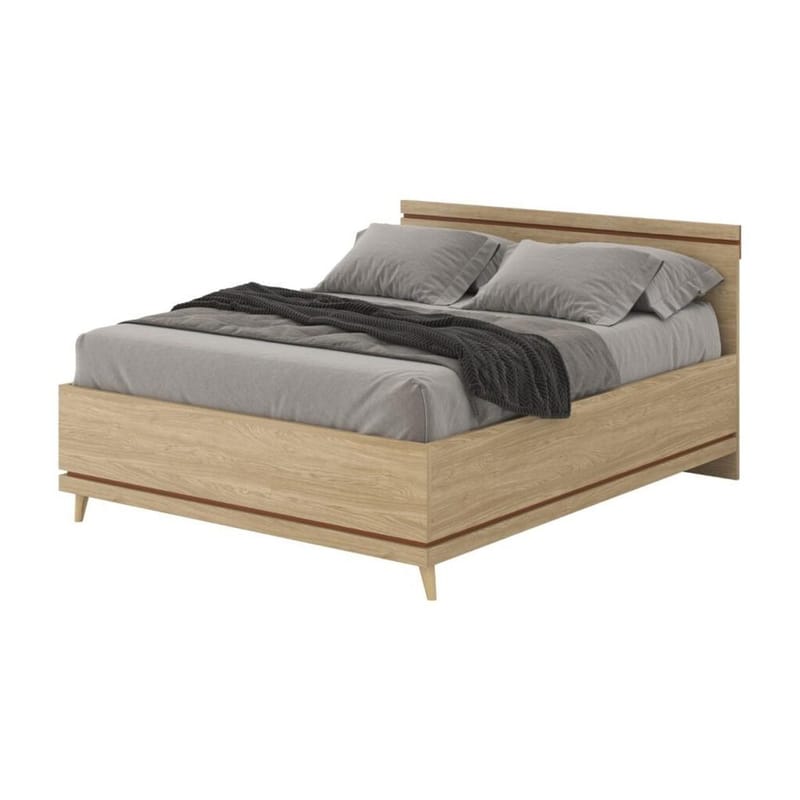 Sänky Skandinaavinen - 160 cm, Öljytty Tammik - Huonekalut - Sänky - Sänkykehikot & sängynrungot