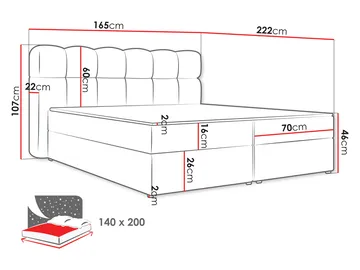 sänky Softi Lambi 04 140x200 - ruskea - Huonekalut - Sänky - Sängyt säilytystilalla