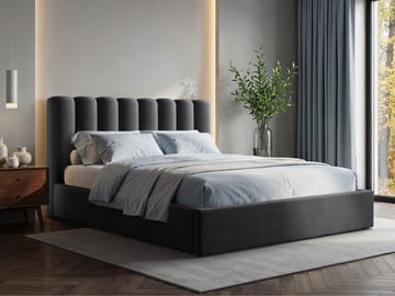 sänky Verhoiltu sänky NOX, puurunko Margo 227.09 140x200 cm - Huonekalut - Sänky - Sänkykehikot & sängynrungot