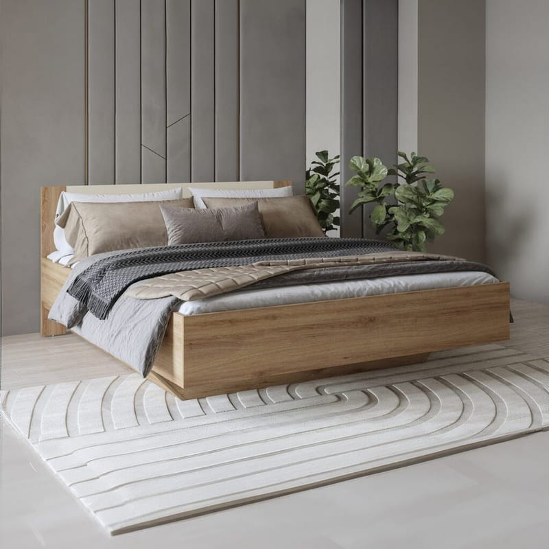 Sänky Vertina kaasujousellisella säilytyksellä - 160 cm - Huonekalut - Sänky - Sänkykehikot & sängynrungot