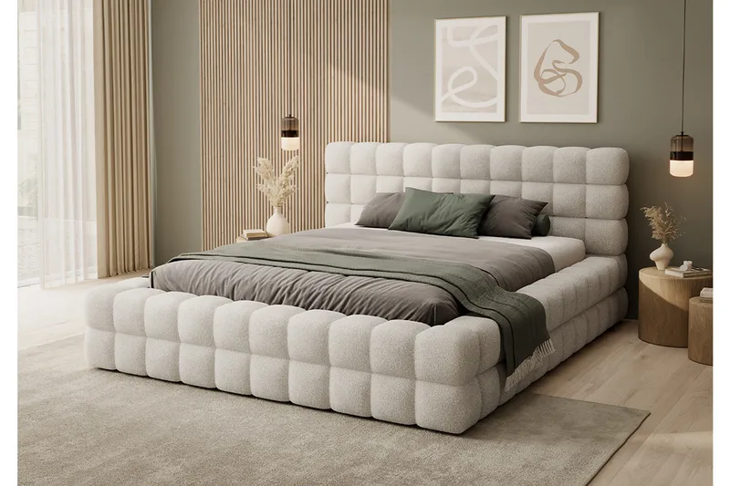 Sänkykehikko Dizzle 140x200 cm - Beige - Huonekalut - Sänky - Sänkykehikot & sängynrungot