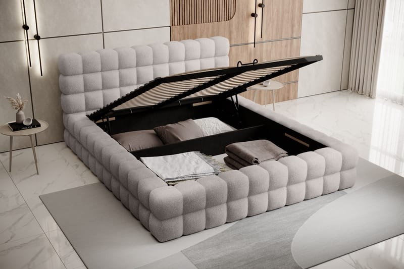 Sänkykehikko Dizzle 140x200 cm - Harmaa - Huonekalut - Sänky - Sänkykehikot & sängynrungot