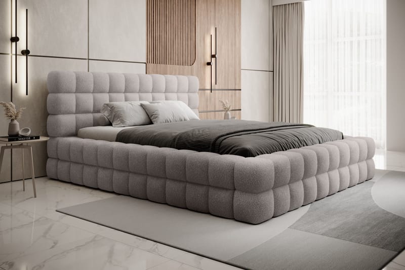 Sänkykehikko Dizzle 140x200 cm - Harmaa - Huonekalut - Sänky - Sänkykehikot & sängynrungot