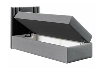 Betvallen sänkypaketti säilytystilalla 90x200 cm sängynpäädyllä + petauspatja - Tummanvihreä - Huonekalut - Sänky - Sänkykehikot & sängynrungot