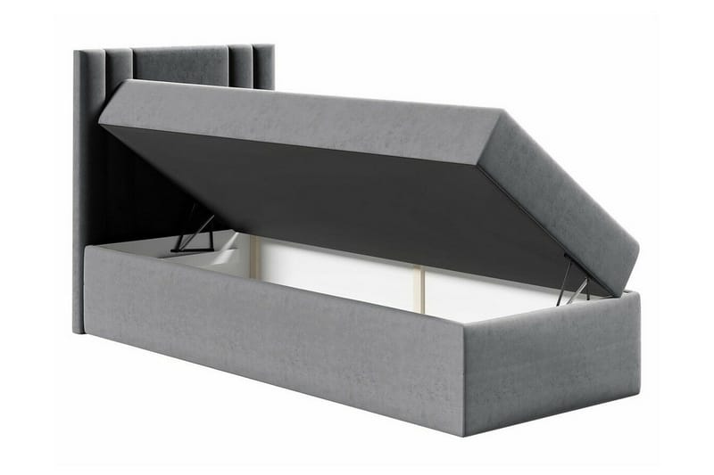 Betvallen sänkypaketti säilytystilalla 90x200 cm sängynpäädyllä + petauspatja - Tummanvihreä - Huonekalut - Sänky - Sänkykehikot & sängynrungot