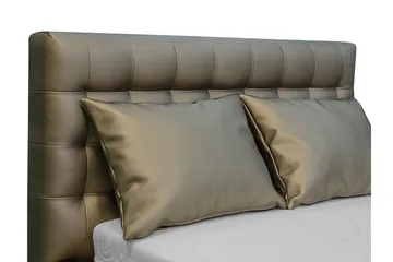 Faldet sänkypaketti – yksittäissänky 90x200 cm säilytystilalla ja sängynpäädyllä + petauspatja - Taupe - Huonekalut - Sänky - Sänkykehikot & sängynrungot
