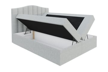 Herstello sänkypaketti säilytyksellä 120x200 cm sametista sängynpäällä + petauspatja - Musta - Huonekalut - Sänky - Sänkykehikot & sängynrungot