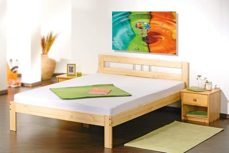 JANA Sängynrunko 90x200 Luonnonväri - Huonekalut - Sänky - Sänkykehikot & sängynrungot